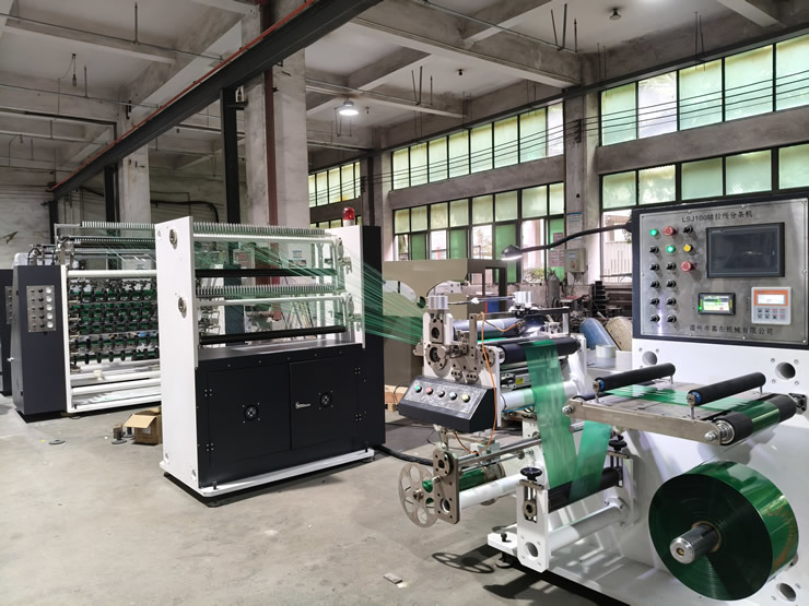 100頭電纜色帶拉線分條機